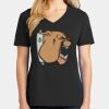 Ladies Core Cotton V-Neck Tee Thumbnail