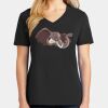 Ladies Core Cotton V-Neck Tee Thumbnail