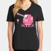 Ladies Core Cotton V-Neck Tee Thumbnail