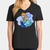 Ladies Core Cotton V-Neck Tee Thumbnail