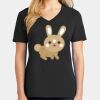 Ladies Core Cotton V-Neck Tee Thumbnail