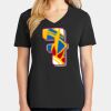 Ladies Core Cotton V-Neck Tee Thumbnail