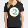 Ladies Core Cotton V-Neck Tee Thumbnail