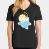Ladies Core Cotton V-Neck Tee Thumbnail