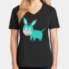 Ladies Core Cotton V-Neck Tee Thumbnail