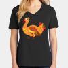 Ladies Core Cotton V-Neck Tee Thumbnail