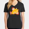 Ladies Core Cotton V-Neck Tee Thumbnail