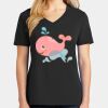 Ladies Core Cotton V-Neck Tee Thumbnail