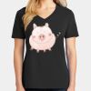 Ladies Core Cotton V-Neck Tee Thumbnail