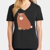 Ladies Core Cotton V-Neck Tee Thumbnail