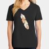 Ladies Core Cotton V-Neck Tee Thumbnail