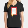 Ladies Core Cotton V-Neck Tee Thumbnail