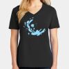 Ladies Core Cotton V-Neck Tee Thumbnail