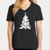 Ladies Core Cotton V-Neck Tee Thumbnail
